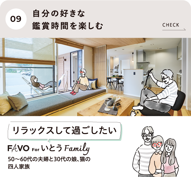 自分の好きな鑑賞時間を楽しむ いとうFamily