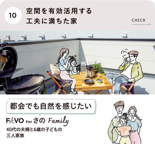 空間を有効活用する工夫に満ちた家 さのFamily