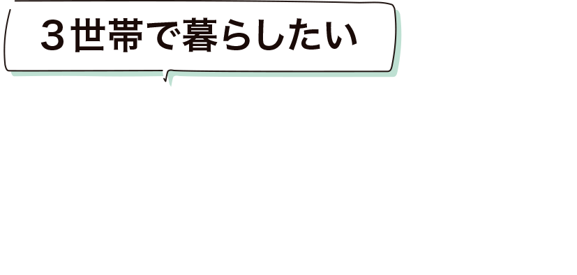 3世帯で暮らしたい FAVO For おおうらFamily