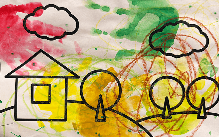 いろいっぱいのおうち