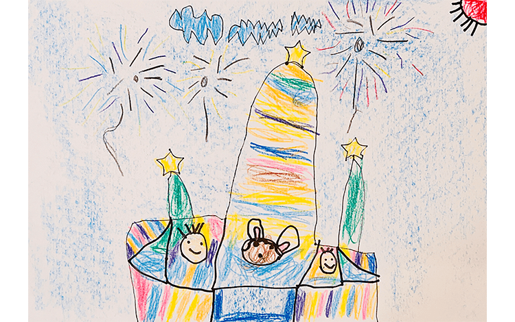 花火が見える家